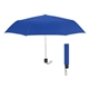 aerial view a royal blue 42 arc budget recycled telescopic umbrella, image 1 of 2