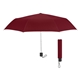 aerial view a maroon 42 arc budget recycled telescopic umbrella, image 1 of 2