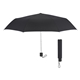 aerial view a black 42 arc budget recycled telescopic umbrella, image 1 of 2