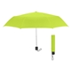 aerial view a lime green 42 arc budget recycled telescopic umbrella, image 1 of 2