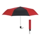 aerial view a red/black 42 arc budget recycled telescopic umbrella, image 1 of 2
