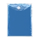 aerial view a blue disposable poncho, image 1 of 3
