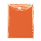 aerial view a orange disposable poncho, image 1 of 3