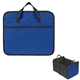 aerial view a royal blue with black trim non - woven trunk organizer, image 1 of 2