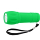 aerial view a green rubberized torch light, image 1 of 2