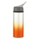 aerial view a silver with orange accent 25 oz aluminum ozona tumbler, image 1 of 2