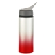 aerial view a silver with red accent 25 oz aluminum ozona tumbler, image 1 of 2