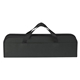 aerial view a black 3- piece bbq set in case, image 1 of 3