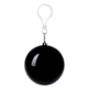 aerial view a black poncho ball key chain, image 1 of 3
