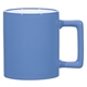 aerial view a ocean blue with white inside promotional personalized 11 oz the joe coffee mug ceramic, image 1 of 2