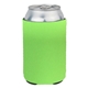 aerial view a lime green high quality neoprene 3.5mm koozie, image 1 of 2