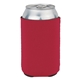 aerial view a red high quality neoprene 3.5mm koozie, image 1 of 2