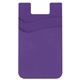 aerial view a purple dual pocket silicone phone wallet, image 1 of 2