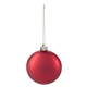 aerial view a red shatter - resistant christmas ornament, image 1 of 3