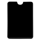 aerial view a black rfid data blocking phone card sleeve, image 1 of 2