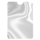 aerial view a silver rfid data blocking phone card sleeve, image 1 of 2