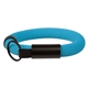 aerial view a neon blue floating wristband key holder, image 1 of 5
