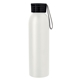 aerial view a white bottle & smoke lid 22 oz darby recycled aluminum bottle, image 1 of 3