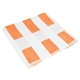 aerial view a white with orange stripes 100 cotton seaside beach towel, image 1 of 3