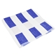 aerial view a white with blue stripes 100 cotton seaside beach towel, image 1 of 4