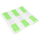 aerial view a white with green stripes 100 cotton seaside beach towel, image 1 of 4