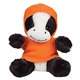 a black and white 6 cuddly cow - hoodie