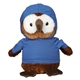 a brown 6 hoot owl with hoodie