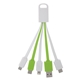 aerial view a white with green 5- in -1 cosmo charging buddy, image 1 of 3