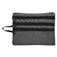 aerial view a gray heathered tech accessory travel bag, image 1 of 2