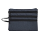 aerial view a navy heathered tech accessory travel bag, image 1 of 2