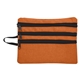aerial view a orange heathered tech accessory travel bag, image 1 of 2