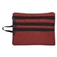 aerial view a red heathered tech accessory travel bag, image 1 of 4