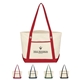 a group of medium cotton canvas set sail boat tote