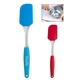 a group of bpa free silicone spatula with matching grip