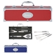 a group of bbq set in aluminum case
