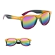 a group of metallic rainbow malibu sunglasses