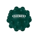 aerial view a dark green push pop bubble ball fidget sensory toy, image 1 of 2