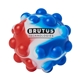 aerial view a patriot push pop bubble ball fidget sensory toy, image 1 of 3