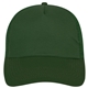 aerial view a forest green 5 panel mesh back price buster cap, image 1 of 3