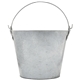 aerial view a silver 5 liter bevy beverage bucket, image 1 of 6