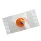 a clear cello wrapped small imprinted gumballs
