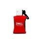 aerial view a red 1 oz hand sanitizer w / neoprene sleeve, image 1 of 2