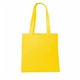 aerial view a yellow economy grocery tote, image 1 of 2