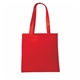 aerial view a red economy grocery tote, image 1 of 2
