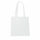 aerial view a white economy grocery tote, image 1 of 2