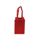 aerial view a red non - woven wine tote bag, image 1 of 2