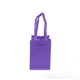 aerial view a purple non - woven wine tote bag, image 1 of 2