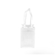 aerial view a white non - woven wine tote bag, image 1 of 2
