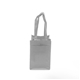 aerial view a gray non - woven wine tote bag, image 1 of 2