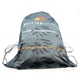 a custom light weight microfiber drawstring backpack